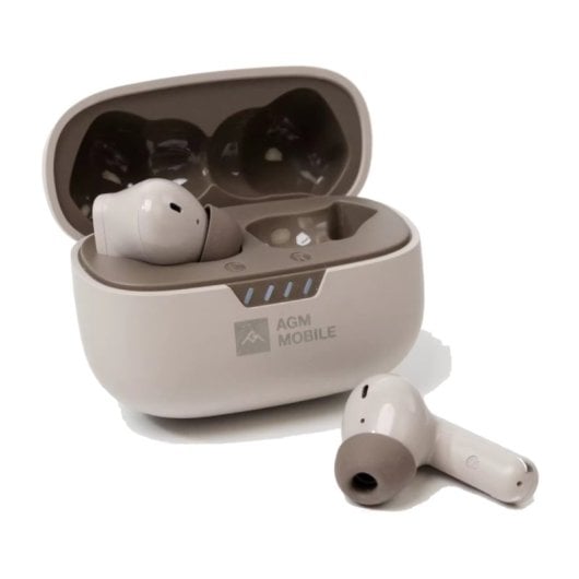Auriculares AGM inalámbricos Bluetooth con estuche de carga y resistencia al agua