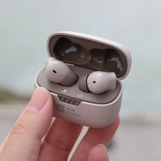 Auriculares AGM inalámbricos Bluetooth con estuche de carga y resistencia al agua