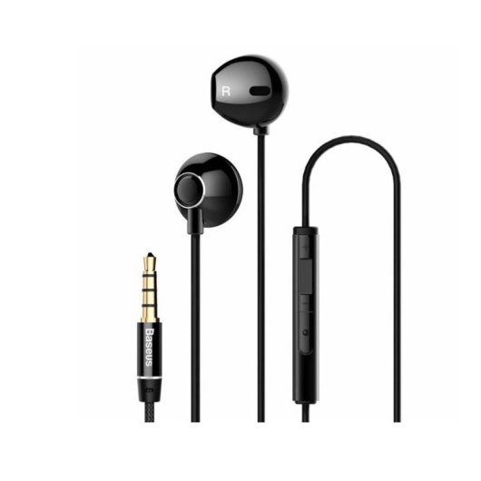 Auriculares Baseus con cable Jack 3.5mm y diseño ergonómico para llamadas y música