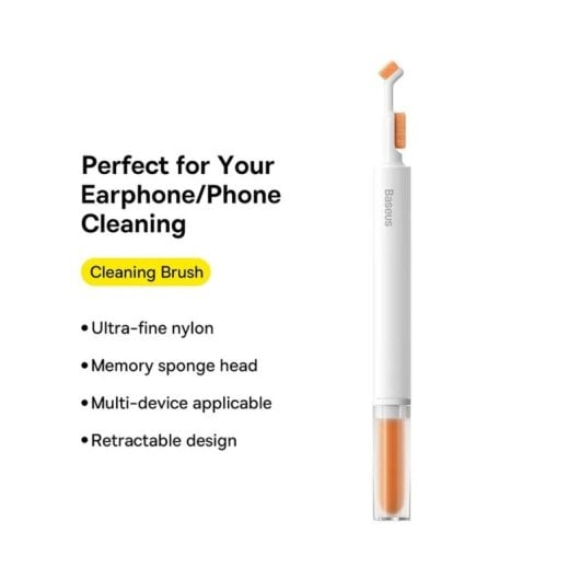 Cepillo de limpieza Baseus blanco multifunción para auriculares y accesorios electrónicos