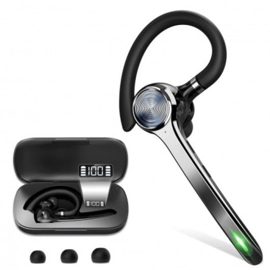 Auricolari wireless DCU Bluetooth 5.0 con doppio microfono e custodia di ricarica