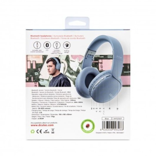 Casque sans fil Bluetooth v5.0 et filaire DCU avec radio FM et appels mains libres