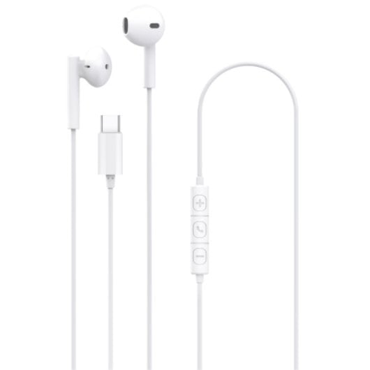 Auriculares DCU Tecnologic con cable USB-C con micrófono y cargador Power Delivery 20W