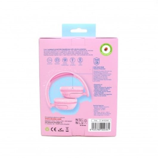 Auriculares DCU Tecnologic inalámbricos Bluetooth 3 en 1 con Cancelación de Ruido y micrófono