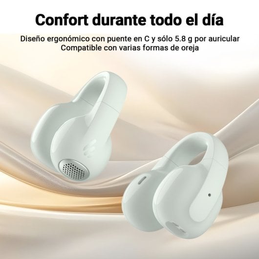 Edifier Audífonos Inalámbricos De Oído Abierto, 28 H Y Ip56, Color Verde