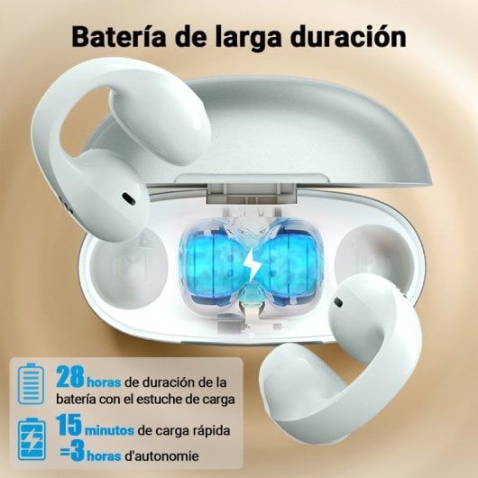 Edifier Audífonos Inalámbricos De Oído Abierto, 28 H Y Ip56, Color Verde