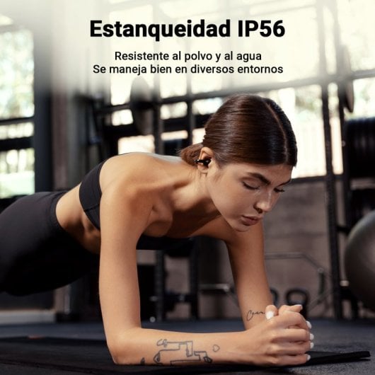Edifier Audífonos Inalámbricos De Oído Abierto, 28 H Y Ip56, Color Negro