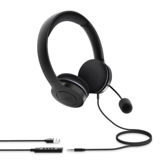 Cuffie Energy Sistem con mini jack e cavo USB, microfono retrattile e memory foam