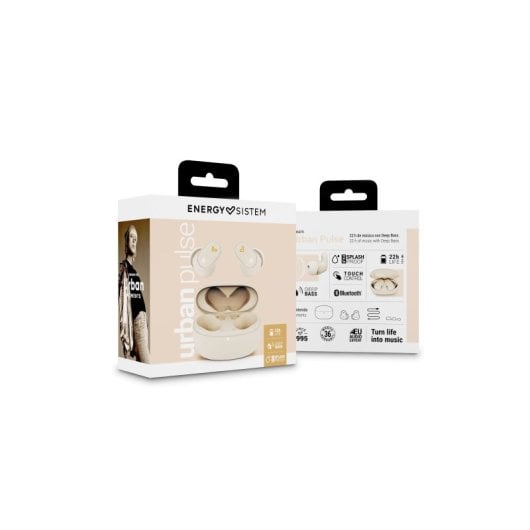 Auricolari Urban Pulse True Wireless Bluetooth 5.3 con Microfono, Bassi Potenti e IPX4