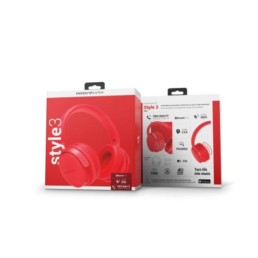 Auriculares Energy Sistem inalámbricos Bluetooth 5.1 plegables con micrófono y Deep Bass
