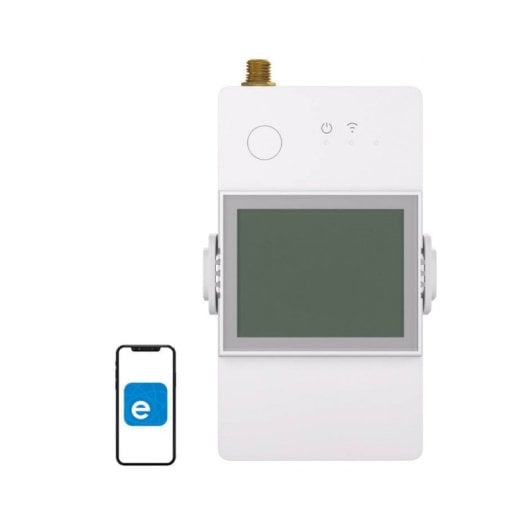 Compteur d'énergie Sonoff POW CT WiFi 100 A ESP32 Antenne externe SMA Rail DIN