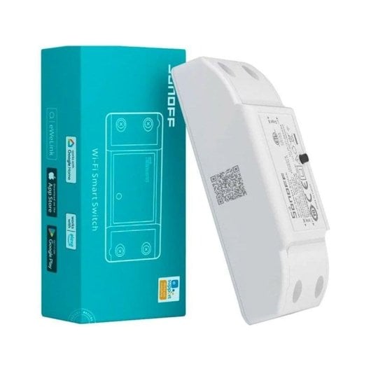 Relais Wi-Fi Sonoff BASICR4 Wi-Fi Contrôle de l’éclairage et appareils, Encastrable DIN, Protection thermique