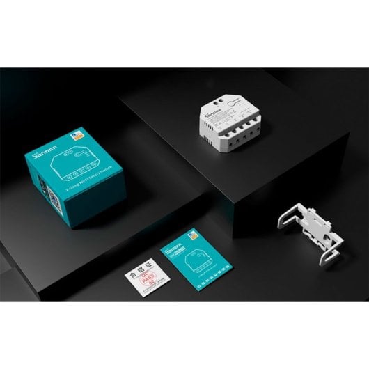 Interruptor Sonoff Dual R3 Lite Wi-Fi Blanco control bidireccional compatibilidad Alexa Google Home
