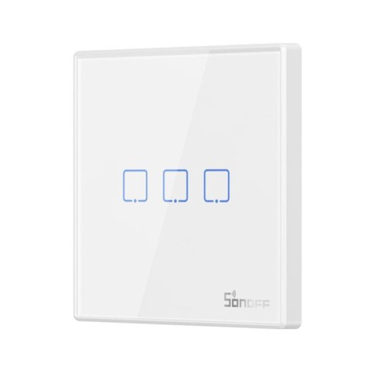 Interruptor inteligente triplo Sonoff T2eu3c-rf