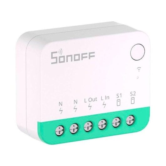 Relais Wi-Fi Sonoff MINIR4M Matter, Contrôle de l’éclairage, Encastrable, Suivi énergétique