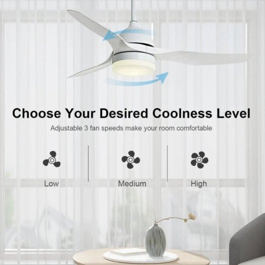 Controlador de Ventilador Sonoff iFan04-H Wi-Fi RF 433MHz Blanco para Techo 100–240V