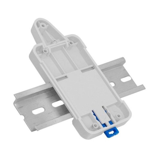 Soporte DIN Sonoff Especializado ABS UL94 V0 Blanco Azul Compatible Básico y Pow