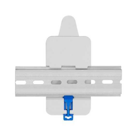 Soporte DIN Sonoff Especializado ABS UL94 V0 Blanco Azul Compatible Básico y Pow