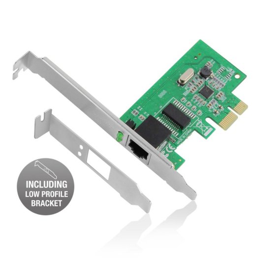 Scheda di rete ad alta affidabilità a basso profilo Ewent EW4029 PCI Express 10/100/1000 Mbps