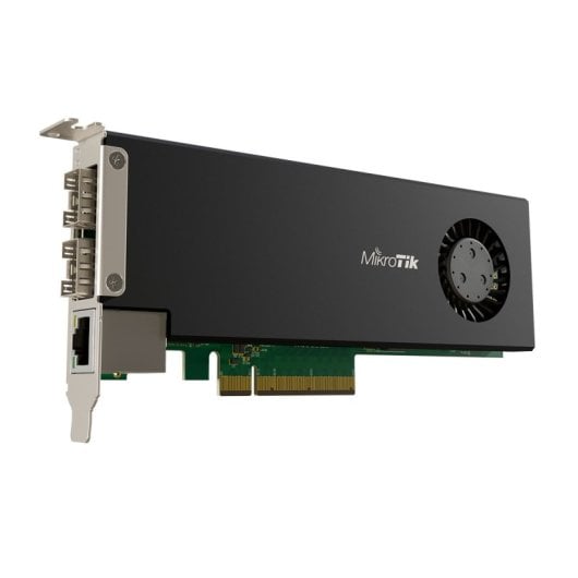 Placa de rede Mikrotik CCR2004-1G-2XS-PCIe PCI Express 25G SFP28 4GB RAM RouterOS v7