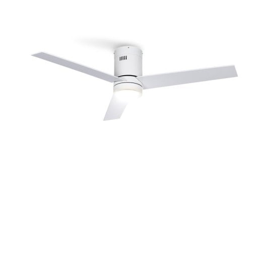 Ventilador de techo Create DC 40W Silencioso, 6 velocidades, LED 3 colores, madera