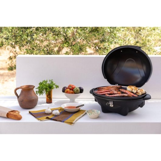 Barbacoa eléctrica Create Grill&Plancha extraíble, antiadherente, 5 niveles, plegable