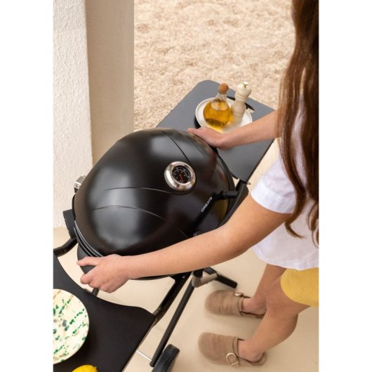 Barbacoa eléctrica Create Grill&Plancha extraíble, antiadherente, 5 niveles, plegable