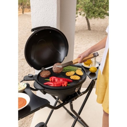 Barbacoa eléctrica Create Grill&Plancha extraíble, antiadherente, 5 niveles, plegable