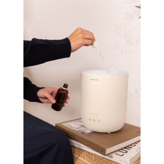 Humidificador Create 2,2L 3 modos LED apagado automático diseño minimalista