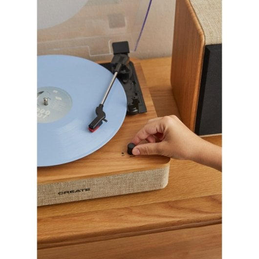 Tocadiscos Create Bluetooth 5.3 Hi-Fi 20W aguja diamante/rubí 3 velocidades