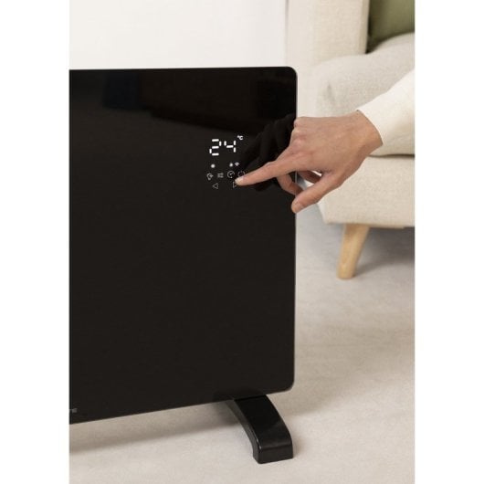 Convector Create Cristal Templado WiFi APP IP24 Aluminio 2 Potencias Bajo Consumo