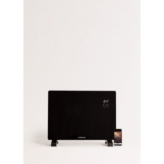 Convector Create Cristal Templado WiFi APP IP24 Aluminio 2 Potencias Bajo Consumo