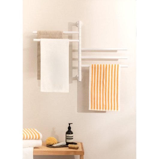 Toallero eléctrico Create barras giratorias 180º acero inoxidable bajo consumo 80W