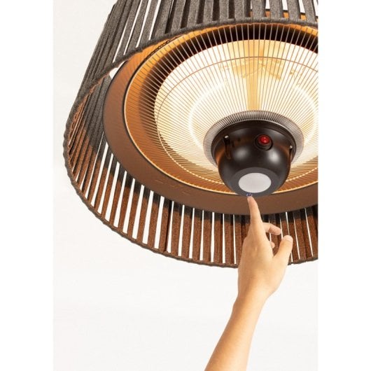 Estufa Halógena de Jardín Create 1800W Infrarrojos Exterior LED Mando a Distancia