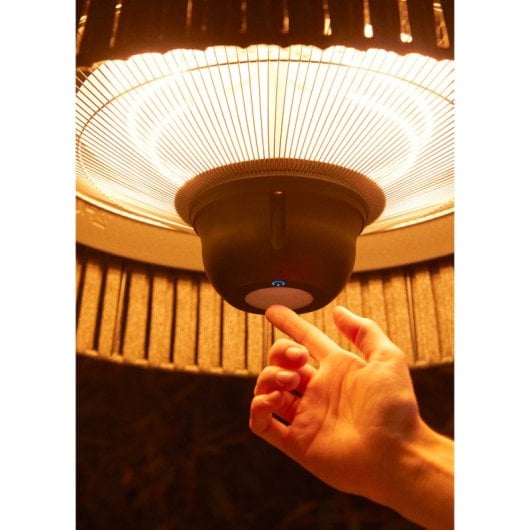 Estufa Halógena de Jardín Create 1800W Infrarrojos Exterior LED Mando a Distancia