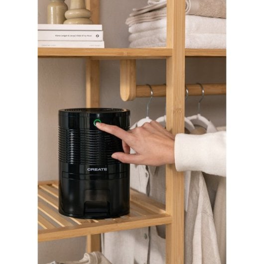 Deshumidificador Create ultrasilencioso 300ml depósito 600ml apagado automático eco-friendly