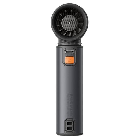 Ventilador portátil JisuLife Ultra 1 9000mAh 19m/s 100 Velocidades LED Bajo Ruido Gris Metalizado