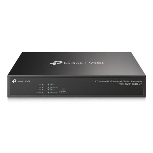 Câmara IP TP-Link VIGI NVR1004H-4P 3840x2160 PoE 4 canais H. 265+ com gravação multi-resolução
