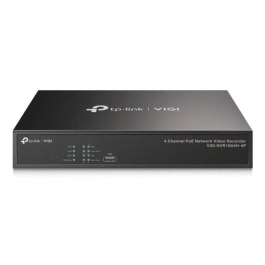 NVR-Recorder für IP-Kamera TP-Link VIGI NVR1004H-4P 4 Kanäle 4K 10TB HDD PoE-Ethernet
