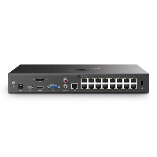 Gravador NVR Tp-link Vigi NVR2016H-16P 16 Canais Poe+ 2HDD H265+