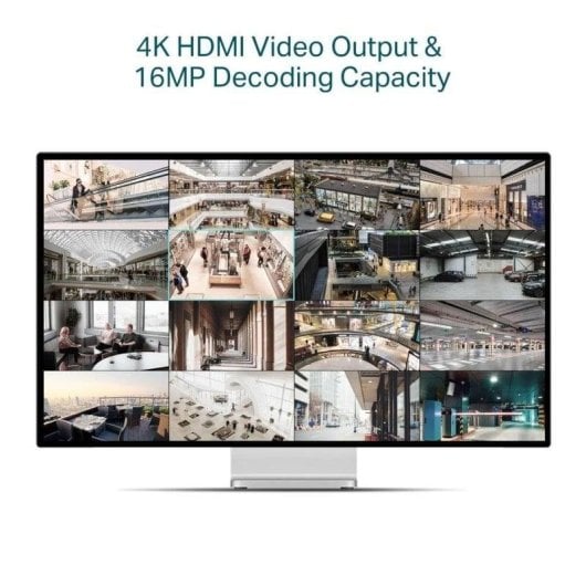 NVR-Recorder für IP-Kamera TP-Link VIGI NVR2016H-16P 16 Kanäle 4K 2x HDD PoE+ Ethernet