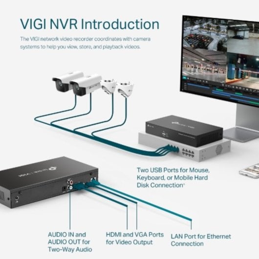 Grabador Nvr Tp-link Vigi Nvr1008h 8 Canales 1hdd H265+