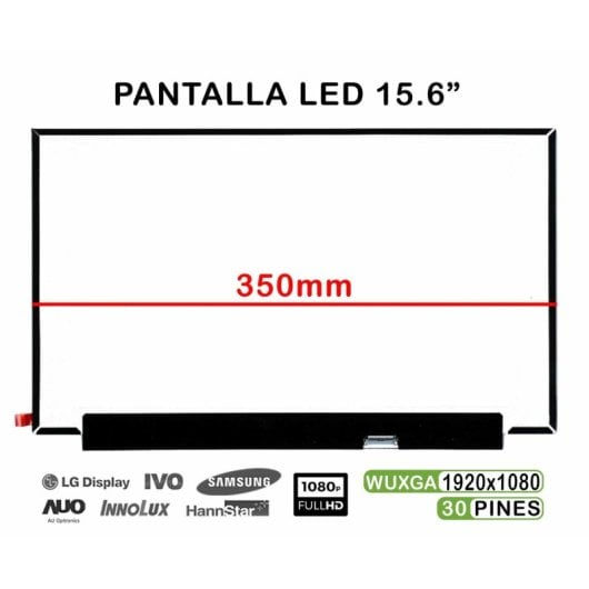 Ecrã brilhante de 15,6" B156han02.8 N156hca-ebb Nv156fhm-n35 Fhd