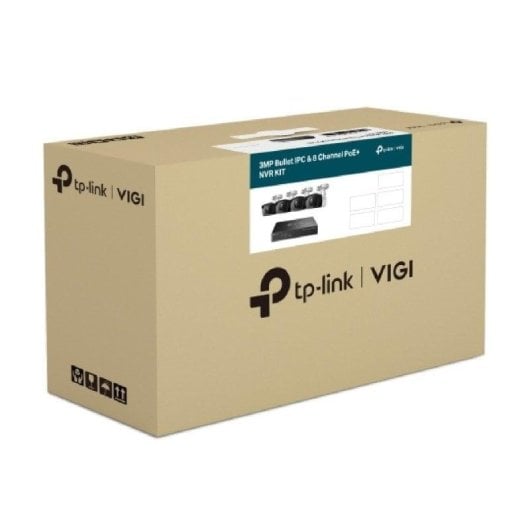 Überwachungskamera TP-Link VIGI NK8P-B434I 3MP Nachtsicht Außen KI-Erkennung NVR-Recorder