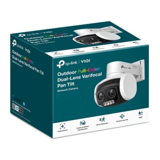 Cámara IP TP-Link VIGI C540V 4MP Zoom Óptico 3x Full-Color Exterior IP66 Audio