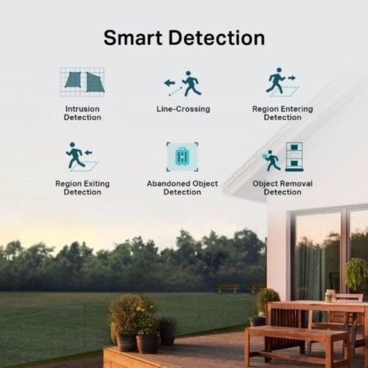 Câmera de vigilância TP-Link VIGI C540V 4MP Visão Noturna Externa IA Áudio Bidirecional