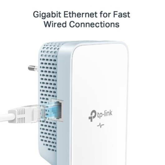 Powerline Ac750 Dualband Tp-Link-WLAN-Set: Geschwindigkeit bis zu 1000 Mbit – fortschrittliche Ac-Technologie – integrierter Stecker – einfache und schnelle Installation – ideal für große Räume – unterbrechungsfreie Hochgeschwindigkeits-Konnektivität.