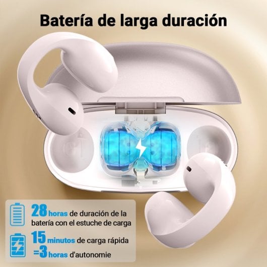 Edifier Open-Ear-Kopfhörer mit kabellosem Bluetooth 5.4, AI-Geräuschunterdrückung und Mikrofon