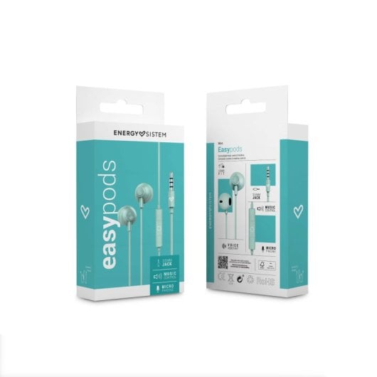 Auriculares Energy Sistem con cable Jack 3,5mm, micrófono integrado y aislamiento acústico