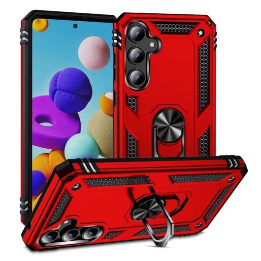 Custodia magnetica digitale Max Power per Samsung Galaxy A35 5G con anello rotante